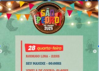 PROGRAMAÇÃO SÃO PEDRO 2023, DE BONINAL – SÃO JOAQUIM