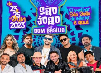 VEJAM A PROGRAMAÇÃO DO SÃO JOÃO DE DOM BASÍLIO