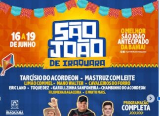 IRAQUARA LIBEROU A PROGRAMAÇÃO DO SEU SÃO JOAO 2023