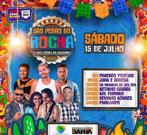 CONFIRA AS ATRAÇÕES DO SÃO PEDRO DE BARRA DO ROCHA