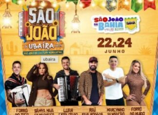 PROGRAMAÇÃO DE SÃO JOÃO E UBAIRA 2023