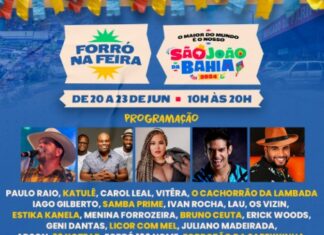 CONFIRMADAS AS ATRAÇÕES DO FORRÓ NA FEIRA EM PARIPE