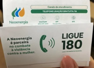 Neoenergia inclui canal 180 nas faturas para denúncias de violência contra a mulher