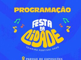 CONFIRA PROGRAMAÇÃO DA FESTA DA CIDADE 2026 EM TEIXEIRA DE FREITAS