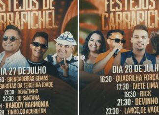 Contagem regressiva! Venha curtir os tradicionais Festejos de Carrapichel!